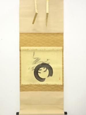 作家物　「宝珠」　画賛　肉筆紙本掛軸(無地箱付)